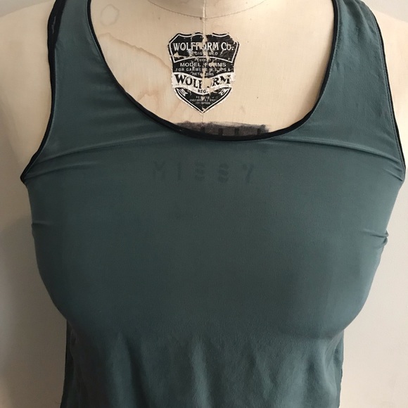 Anthropologie Green Black Maeve Colorblock Silk - Picture 4 of 8